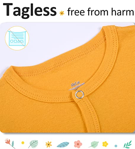 Abecue Newborn Baby Boy Romper Baby Girl Summer Jumpsuit Infant Clothes Set Orange & Black 3-6 Months #TOP1