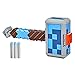 Nerf Minecraft, martello lancia-dardi Stormlander, lancia 3 dardi, include 3 dardi Nerf Elite, impugnatura di armamento a retroazione