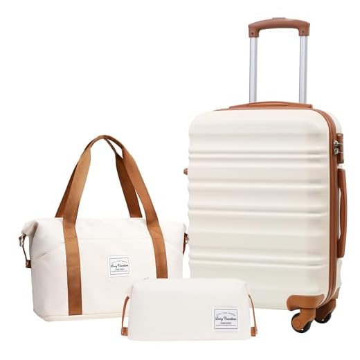 LONG VACATION 3 Piece Carry On Luggage Set