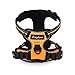 Eagloo Dog Harness Medium Sized Dog, No Pull Service Vest with Reflective Strips and Control Handle, Adjustable and Comfortable for Walking, No Choke Pet Harness with 2 Metal Rings, Orange, M