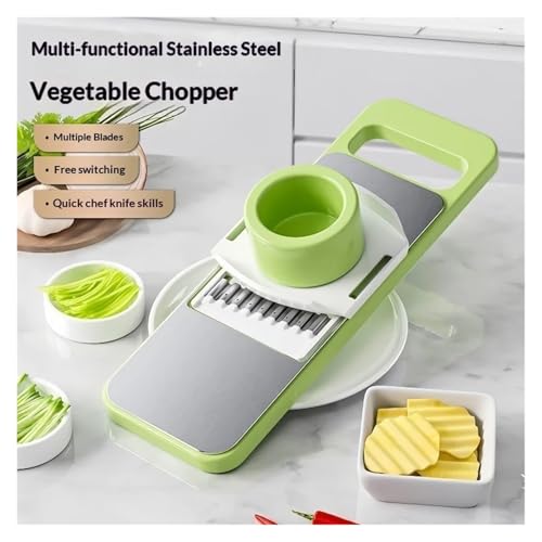 Cortador multifunción de verduras con 5 cuchillas de acero inoxidable miniatura 4