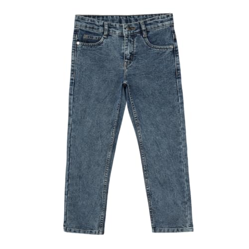 Image of Urbano Juniors Boy's Straight Fit Washed Denim Jeans Stretchable