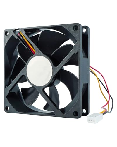 TIKSCIENCE D0925W14B7PZA58 14V 3-Wire Cooling Fan Motor – Waterproof Brushless DC Fan for PC Case, CPU Cooler, Electrical Cabinets & Industrial Equipment (92×92×25mm)
