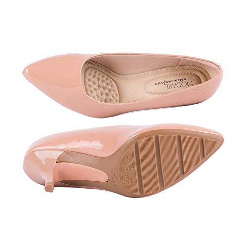 Sapato Modare Scarpin Verniz Nude 37