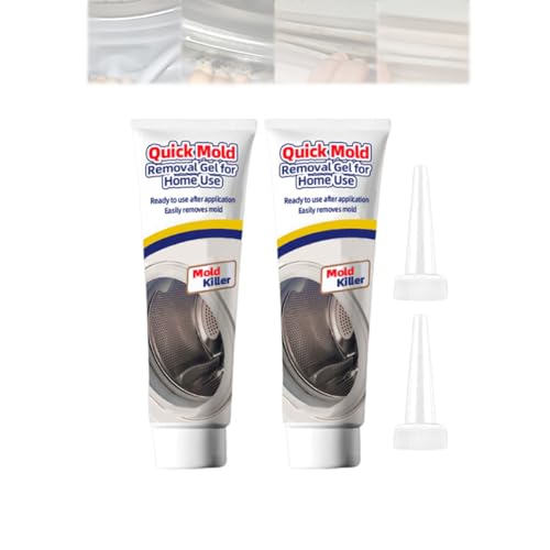 Gel Quitamanchas Rápido para Uso Doméstico, Gel Limpiador Multiusos para Juntas de Lavadora, Lavabo, Ducha y Carga Frontal (2PCS)