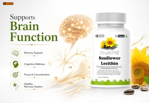 Image of by LeeWell Sunflower Lecithin Supplement, 60 Capsules