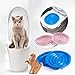 Professional Cats Toilet Trainer Kit, Cats Toilet Training System, Kitty Urinal Seat Toilet Trainer, Reusable Puppy Cat Litter Mat, Strong Bearing Capacity Home Urinal Seat Potty for Small Pet (Grey)