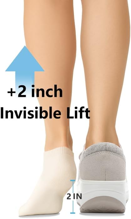 Oude Women’s Orthopedic Platform Loafers – 2 Inch Rocker Sole Boat Shoes with Arch Support, Comfortable Slip-Ons for Walking, Work, Nurses, Standing All Day - Image 4