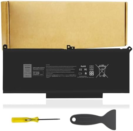 BestChargers 60Wh F3YGT Replacement Battery For Dell Latitude 7000 Series (7280, 7380, 7480, E7290, E7390, E7490)-1215546