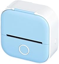 Ergugos Mini Printer, Smart Phone Compatible, T02 Thermal Printer, Mobile Portable, Compact, Notebook Printer, Photo Printer, 203 dpi, Bluetooth Connection, Multi-functional, Inkless Printing, Use for