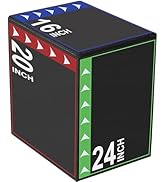 NEWBULIG 3 in 1 Plyometric Jump Box, Plyo Box Jumps for Home Gym, jumping boxes for training, wor...
