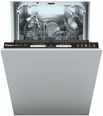 Candy Integrated Slimline Dishwasher, 9 Place Settings, E Class