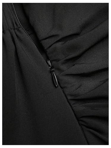 Floerns Women's Plus Size Drawstring Ruched Long Skirt Tiered Ruffle Hem Y2k Skirts4