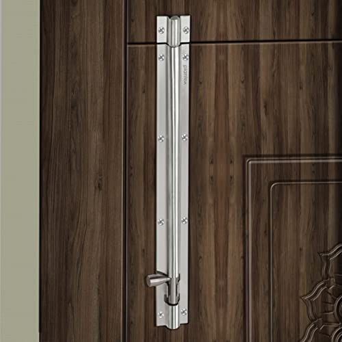 Image of Plantex Stainless Steel 12 inch Tower Bolt /Tower Bolt for Home,Offices Doors and Windows /Tower Bolt for Main Door /Door Latch /Kundi /Chitakini /Door Latch for Windows (Matt Finish, Pack of 4)