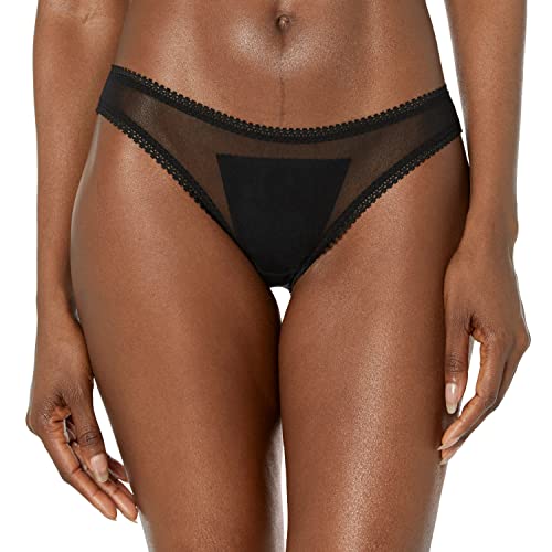 Image of OnGossamer Women's Mesh 3 Pack Bikini Style Underwear - Black, Small