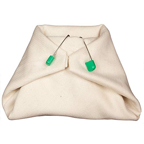 Osocozy Unbleached Birdseye Flat Cloth Diapers (6 Pack) - 27 X 27 Inches, One-Layer Flat Cloth Baby Nappies Made Of Soft, Durable 100% Birdseye Weave Cotton #TOP2