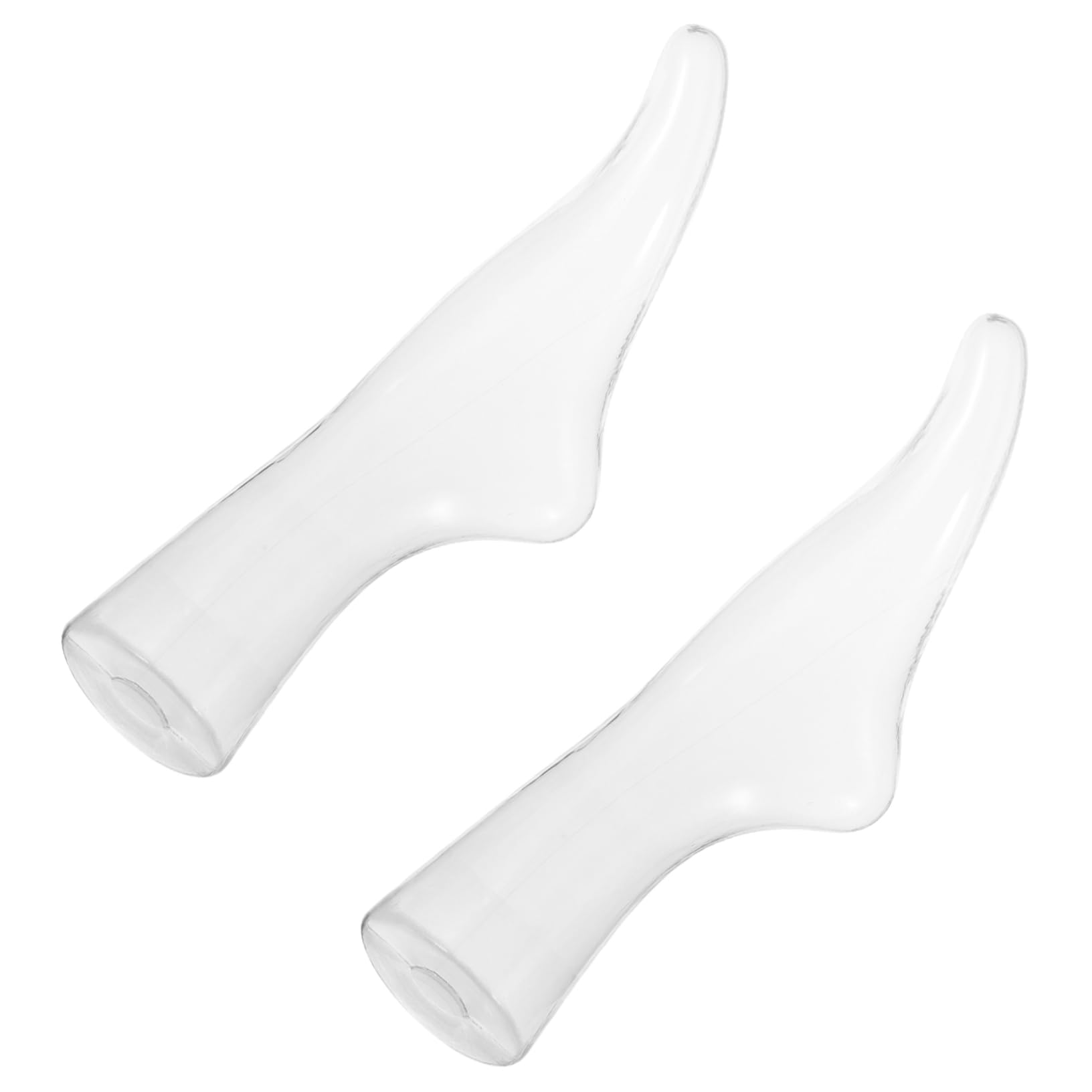Unomor 2pcs Transparent Foot Mannequin Display Model for Socks Unique Inverted Design for Enhanced Visibility Lightweight Sock Display Props for Showcasing Patterns and Styles