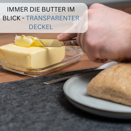 Foto von Westmark Butterdose, Dekorativ, Länge: 14,3 cm, Glas, Transparent, 20852260