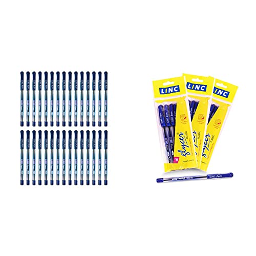 Image of Linc Glycer (0.6 mm) Ball Pen, Blue, (30pcs) Glycer (0.7 mm) Ball Pen, Blue, 15 pcs