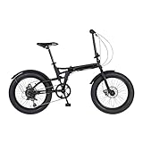 HUMMER(ハマー) FDB206FAT-DISC JET-BLACK ブラック 20インチ 折りたたみ自転車 FAT-BIKE 13200-0199