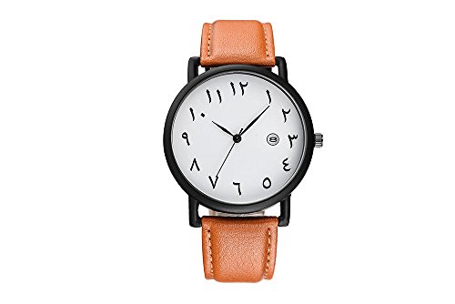 Image of BS Big plate Arab Numbers Scales Watch for Men