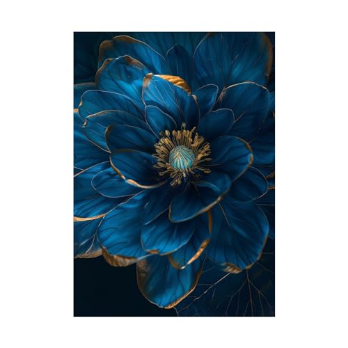 Peinture d'art abstrait de fleurs 60x80cm toile moderne pour salon