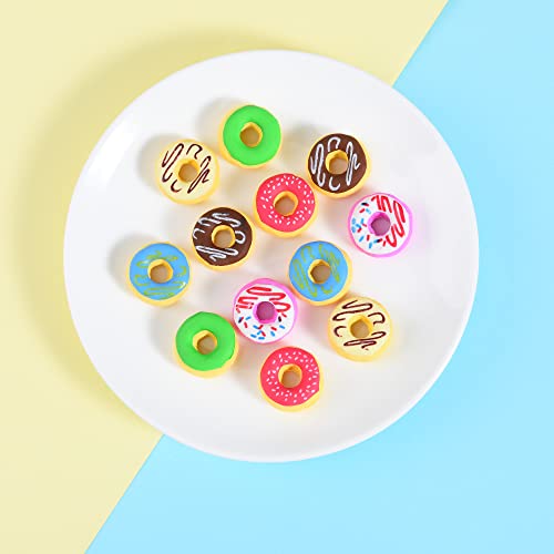 Donut Erasers For Kids, 24 Pieces 3D Cute Food Puzzle Mini Eraser, Cool Fun Take Apart Desk Pet Erasers For Girls #TOP6