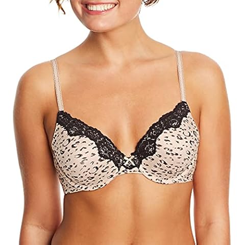 Maidenform Sujetador T-Shirt Animal Print Rosa Suave Cover