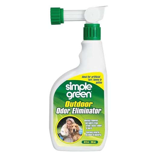 Outdoor Odor Eliminator for Pets, Dogs, Ideal for Artificial Grass & Patio (32 oz Hose End Sprayer)