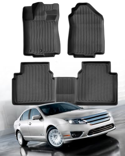 All Weather Floor Mats for Ford Fusion 2010 2011 2012, Custom Fit for Front 2nd...