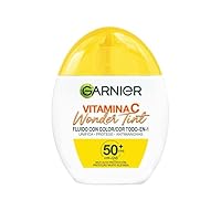 Garnier SkinActive Vitamina C Wonder Tint Fluido Tono Medio Tutto in 1 con 5% di [Glicerina