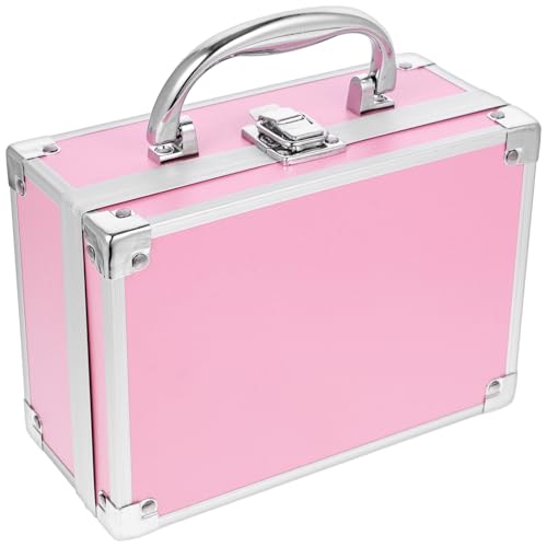 Uonlytech Estuche Metálico para Maquillaje y Caja Organizadora de Aluminio Diseño Compacto, Maletín de Viaje para Cosméticos y Herramientas, Adecuado para Uso Profesional y Personal