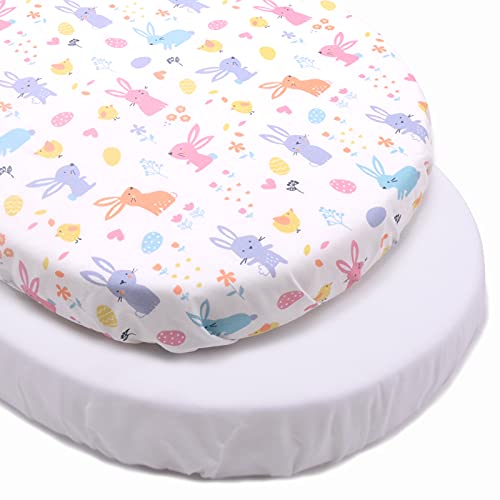 PEKITAS Sábanas 75x33cm   72X33cm Ajustable para Colchón Capazo Carro Cochecito de Bebé Niños Niñas con Elástico Se Adapta a Julius Zöllner, Träumeland, Alvi Pack 2 uds