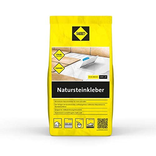 Sakret Natursteinkleber 5 kg, weiß Cover
