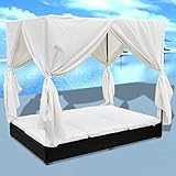 Les rideaux amovibles offrent une protection optionnelle contre les insectes ainsi que de l'ombre et de l'intimité si vous le souhaitez.