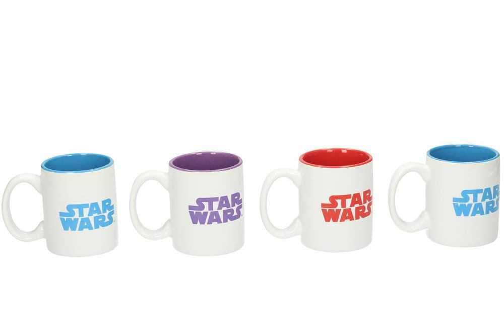 4 Tasses à Café Star Wars Abystyle – Porcelaine Blanche 85ml, Collector