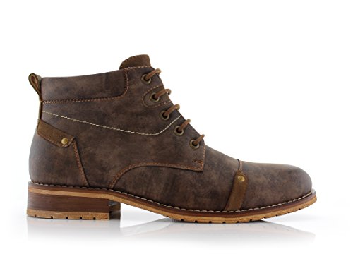 Image of Ferro Aldo Men's Ankle Boots | Lace-Up Cap Toe Chukka Style Dress Boot | Casual Fashion for Work