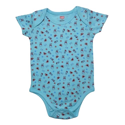 Image of LuvLap Baby Boys & Girls 100% Cotton Half Sleeve Romper /Bodysuit, Pack Of 3