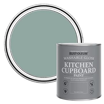 Rust-Oleum Blue Kitchen Cupboard Paint in Gloss Finish - Gresham Blue 750ml