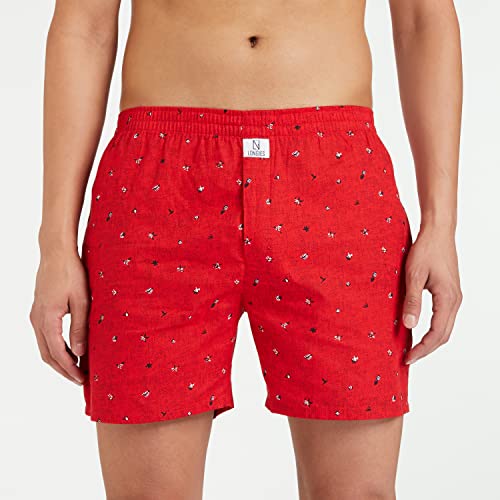 Image of Longies Men's Cotton Printed Regular Boxer Shorts