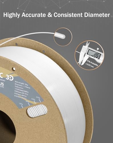 Image of DURAMIC 3D PLA+ Printer Filament 1.75mm PLA Plus Neatly 2Kg Spools | PLA Pro Tougher and Stronger, Dimensional Accuracy Probability + /- 0.02mm 2Pack Black+White