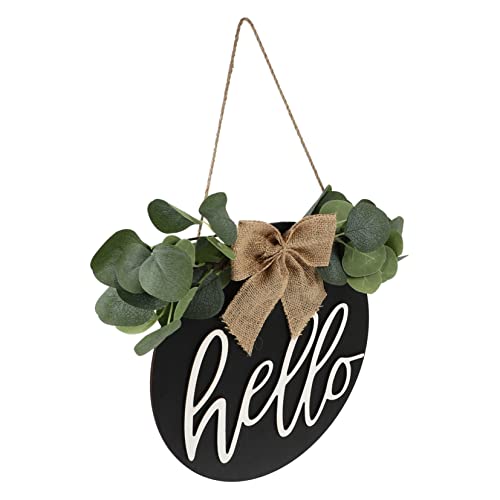 GOOHOCHY Wooden Welcome Door Sign Fashionable Decor Hanging Pendant for Home Shop Bar Modern Front Door Decor