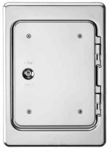 Upmann 10250 Kamintür K18 SV 18x25, Silber Cover