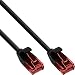 Produktbild InLine 71212S Slim Patchkabel, U/UTP, Cat.6, schwarz, 2,5m