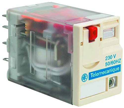 RXM4AB1F7 - Power Relay, 4PDT, 120 VAC, 6 A, Zelio RXM Series, Socket (Pack of 5) (RXM4AB1F7)