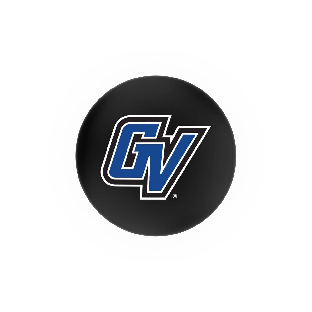 Holland Bar Stool Co. Maple Bar Stool in Medium Finish with Grand Valley State Seat by The