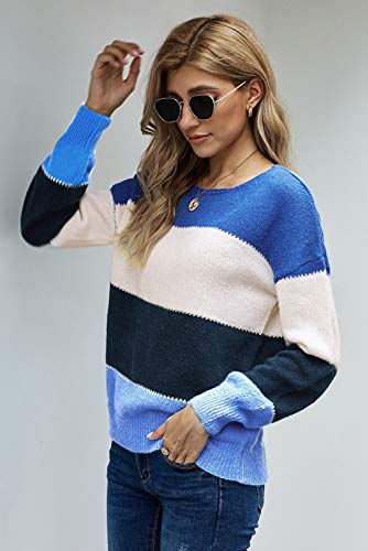 Image of ANCAPELION Women's Casual Sweater Pullover Winter Basic Sweatshirt Long Sleeve Cozy Knitted Jumper Tops Loose Fit