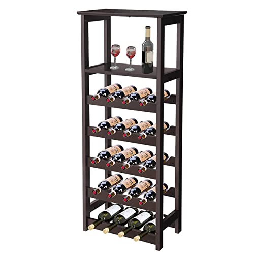 Soporte para Botellas de Vino de 20 Botellas P2 MDF Marrón miniatura 5