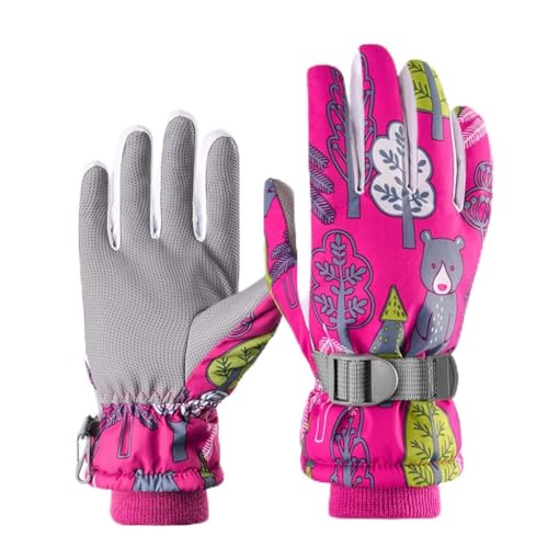 LLINthy Guantes profesionales de esquí para niños, cálidos, para snowboard, motocicleta, esquí, nieve
