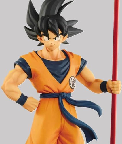 Image of Awestuffs DBZ Goku Large Action Figure Limited Edition Figure Manga Toy Collectible (Go-ku with Stick)